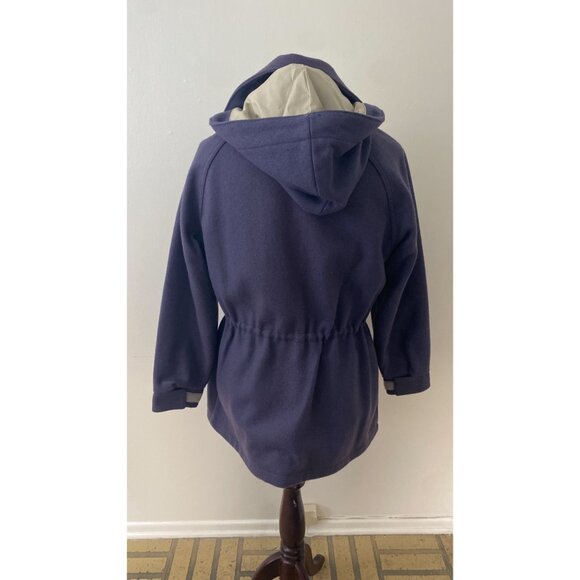 LL Bean Vintage Wool Jacket Made in USA w/ Hood - Picture 8 of 12